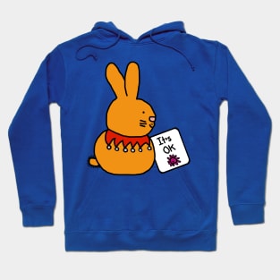 Bunny Rabbit says Its OK Kindness Quote Hoodie